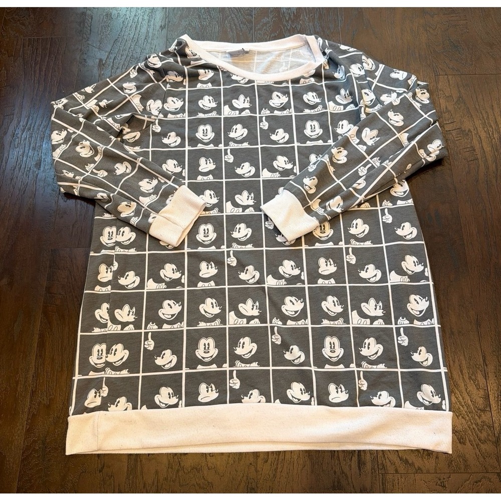 Disney Mickey Mouse Photo Booth Check Sweatshirt